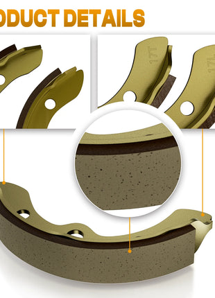 Ganascia freno (set di 4) per Club Car dal 1995 in poi DS e carrello da golf precedente OEM # 1018232 -01 101823201