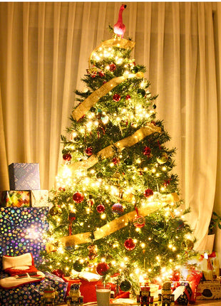 Luce natalizia per esterni Ghirlanda di Capodanno Lampada 100m 20m Scintillio LED String Vacanza Matrimonio Luci decorative adornos de navidad