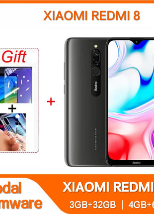 Original Xiaomi Redmi 8 4GB 64GB Smartphone 4700 mAh Dual SIM 6.22'' 12MP+2MP+8MP Snapdragon 439 Octa-Core 4G LTE Mobile Phone - Riparo82