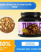 Yee Freeze-Dried Turtle Food - 6-in-1 Floating Pellets with Shrimp, Fish & Vegetables - for Aquatic & Semi-Aquatic Turtles - Riparo82