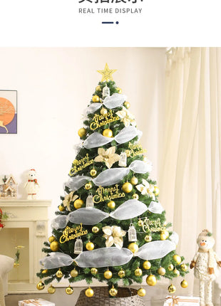 Albero di Natale Casa Nuova crittografia Luminoso Grandi decorazioni natalizie Pacchetto fai da te di lusso