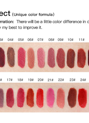 NICEFACE Nude Liquid Lipstick Ultra Matte Velvet Long Lasting Women Beauty Red Nonstick Cup Waterproof Lip Gloss Lips Cosmetics - Riparo82