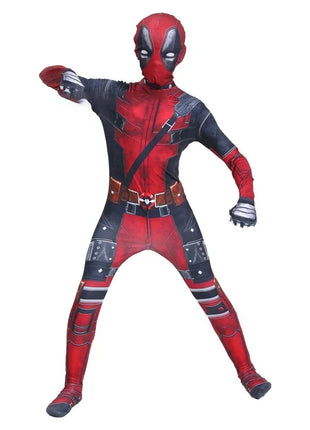 Costume cosplay Deadpool per bambini Regali da supereroe Tuta Deadpool Costumi per bambini Supereroi Vestito per bambini Costume per bambini di Halloween