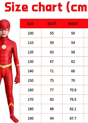 Costume Flash Man Carnevale 2026 - Set 2 Pezzi con Maschera e Copricapo Bambini