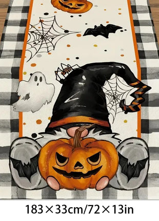 Halloween Tablecloth tablecover table decor Haunted House Pumpkin Spider Web Tablecloth 2025 Halloween Party Decoration Supplies - Riparo82