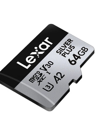 Scheda di memoria Lexar SILVER PLUS 64 GB 128 GB 256 GB Velocità di lettura fino a 205 MB/s A2 V30 4K UHD TF 1366x Scheda Micro SD professionale