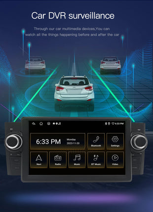 7"Wireless Carplay AutoRadio 2 din Android 14 For Fiat Grande Punto Linea 2009-2015 Multimedia Screen Audio GPS Navigation RDS - Riparo82