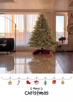 2025 Premium PE Albero di Natale Decorazioni natalizie di lusso per la casa Grande scintillante visualizzazione festosa Decorazione dell'atmosfera dell'albero di Natale