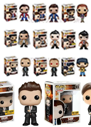 Funko Pop Sam soprannaturale # 93 Dean # 94 Castiel # 95 Charlie Crowley Bobby Singer Action Figure Giocattoli POP-SPN Bambola in vinile Regalo per bambini