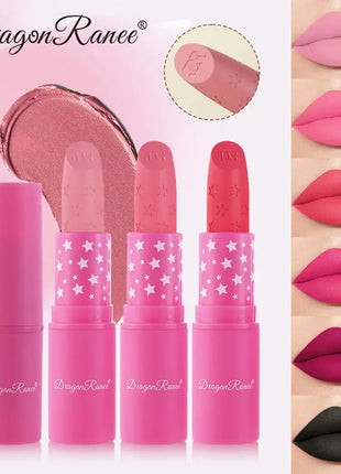 3Pcs/Box Korean Matte Lipstick Set for Women Waterproof Long-Lasting High Pigmented Lipgloss Cosmetic Beauty Makeup - Riparo82