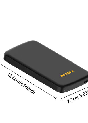 Disco rigido HDD esterno portatile Kodak Disco rigido esterno USB 3.0 da 5 Gbps 500G 1 TB Archiviazione di grande capacità PS4/Xbox/PC e video 4K