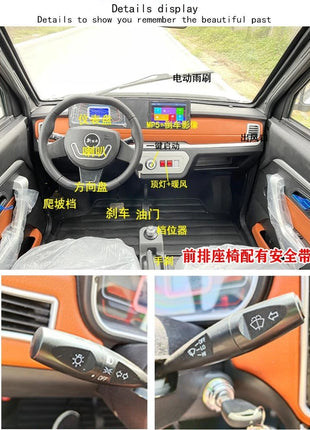S Gear New Energy 4 Wheel Electric Vehicle with Top Shelf 1500W Adult Off-road Jeep 100h Foldable Seat Factory Supply Wholesale - Riparo82