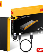 KODAK X106 SSD 1TB ssd unità esterna Disco rigido 2TB USB3.1 SSD esterno portatile 256B 512GB 1TB per laptop Smartphone PS4