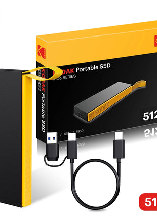 KODAK X106 SSD 1TB ssd unità esterna Disco rigido 2TB USB3.1 SSD esterno portatile 256B 512GB 1TB per laptop Smartphone PS4