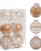 Ornamenti con palline di Natale in fattoria Decorazioni per l'albero di Natale Ornamenti pendenti di Natale Ghirlanda di tela per le vacanze di Natale Decorazioni per feste Boho - riparo82