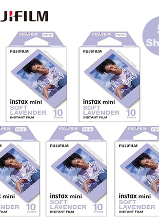 Fujifilm Instax Mini Pellicola Bordo Bianco/Pellicole a Colori 10-100 Fogli di Carta Fotografica per Fuji Instax Camera Mini 12/8/11/25/50/90/Link/Evo