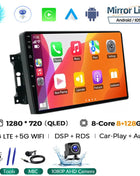 Android 14 Car Radio QLED GPS Navigation Multimedia Player For Jeep Compass/Commander/Grand Cherokee/Wrangler/Liberty AutoRadio - Riparo82