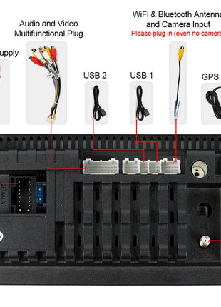 Android 11 Car Radio 1 din Stereo Autoradio Carplay Andriod Auto 32G  7"/9"/10" Universal WIFI GPS Car Audio Multimedia Player - Riparo82
