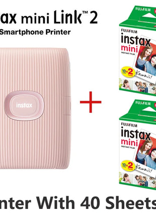 Nuova stampante Fujifilm Instax Mini stampante Fujifilm originale Link 2 con fotocamera a pellicola istantanea Instax Mini Film selezionabile