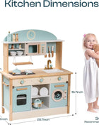 Robotime Cucina da gioco in legno Set da gioco da cucina per bambini Lavatrice Lavastoviglie Set da gioco da cucina per bambini Regalo per ragazzi e ragazze Caramello - riparo82