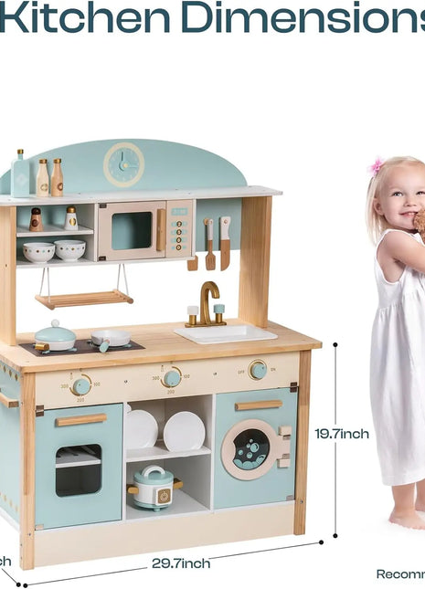 Robotime Cucina da gioco in legno Set da gioco da cucina per bambini Lavatrice Lavastoviglie Set da gioco da cucina per bambini Regalo per ragazzi e ragazze Caramello - riparo82