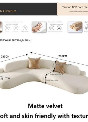 Divani da soggiorno moderni di lusso Divani da soggiorno bianchi minimalisti confortevoli di grandi dimensioni Mobili da terrazza di design Muebles