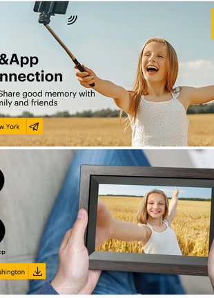Argine 1 anno di garanzia 】 cornice digitale Kodak da 10 pollici, Touch Screen HD 800*1280 con memoria 32G, Album elettronico a funzione completa