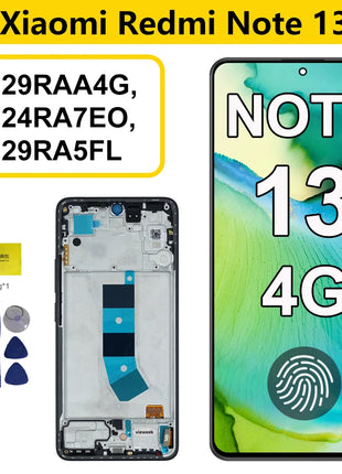 Schermo Amoled per Redmi Note 13 4G 23129RAA4G Display LCD Touch Screen digitale per Xiaomi Note13 4G 23124RA7EO Sostituzione - riparo82