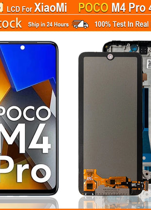 Display Super AMOLED da 6,79" MZB0B5VIN 2201117 PI PI 2201117 LCD PG per Xiaomi Poco M4 Pro 4G LCD Touch Screen Digitizer Assembly - riparo82