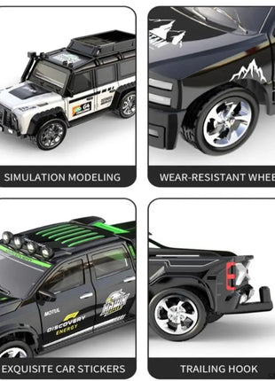RC Cars 2.4G 5 canali 1:64 lega Mini telecomando SUV Drifts One Hour Long Endurance veicolo fuoristrada elettrico per bambini