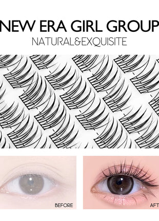 GROINNEYA DIY Lashes Extension Kit Cute Cat Paw False Eyelashes for Enlarged Eyes Korean Actress Natural Make Up - Riparo82