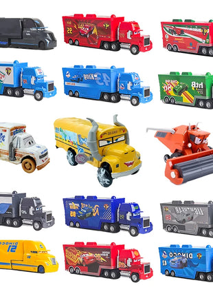 Auto 2 Fritter Frank Camion Modello Disney Pixar 3 Camion Giocattolo Auto Saetta Mcqueen Mack Zio Dinoco Racer Metallo per il Regalo Dei Bambini - riparo82