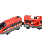 Locomotiva in legno Magnetic Electric Car Train Toys Fit Biro wood Diecast Slot Train Track Railway Educational Toys For Kids