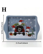 Piatti e vassoi per snack natalizi per dolcetti natalizi Piatti da portata durevoli e versatili per frutta, dessert, decorazioni per la cucina di casa - riparo82