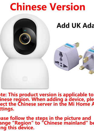 New xiaomiI Smart Camera 4 Dual-band Wi-Fi 68MP 4K HDR AI Tracking,Night VisionTwo-Way Audio,Home Security Baby Monitor CCTV CN - Riparo82