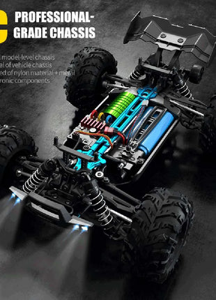 Teeggi 16101 /16102 PRO 1:16 Auto RC ad alta velocità con luce LED Drift 70KM/H 4WD RC Off-Road Car Monster Truck Giocattolo per i regali del capretto