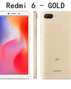 Original Xiaomi Redmi 6 4GB 64GB 13000mAh 6.6 inch celular googleplay Fingerprint Octa-core Global Rom 4G Smartphone - Riparo82