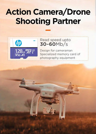 Scheda di Memoria HP Micro SD classe 10 32GB 64GB 128GB 256GB U3 4K ad alta velocità Cartao De Memoria Memoria Memoria Flash TF meard C10