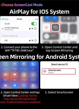10.26" 4K Dash Cam Carplay Android Auto GPS 5G WIFI FM BT Car Dvr 350 ° Rotation Dual Lens Dashcam Truck Camera Drive Recorder - Riparo82