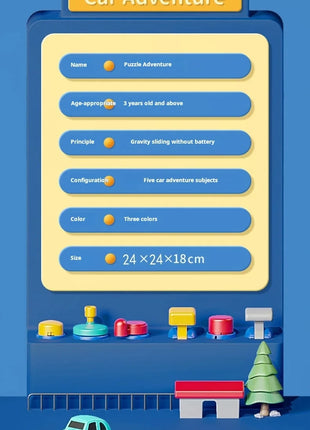 Modello di auto ferroviaria da corsa Giocattoli educativi Pista per bambini Gioco di avventura Cervello Meccanico Interattivo Treno Animali Giocattolo razzo spaziale - riparo82