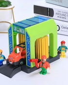 Tutti i tipi di binari del treno in legno Accessori Binari ferroviari in legno di faggio Ponte in legno Tunnel adatto per binari in legno Giocattoli per bambini - riparo82