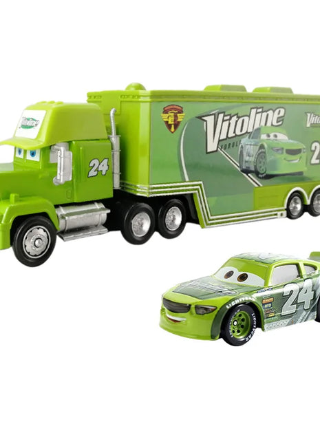 Auto 2 Mack Truck Pixar auto da corsa Lightning McQueen Jackson Storm mini Car 1 3 collezione Pressofuso Giocattolo in metallo Regalo per il regalo del capretto - riparo82