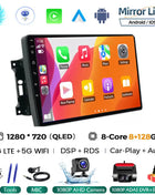 Android 14 Car Radio QLED GPS Navigation Multimedia Player For Jeep Compass/Commander/Grand Cherokee/Wrangler/Liberty AutoRadio - Riparo82