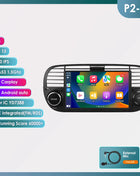 Hizpo 7 Inch 8 Core Car Radio Stereo for FIAT 500 2007-2015 GPS 2din Autoradio CarPlay Android 13 Auto Navigation Head Unit Wifi