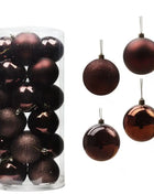 24PCS Palle Di Natale Ornamenti Per L'albero Di Natale Palle Di Natale Appeso Albero Pendenti Home Party Decor 2026 Regalo di Capodanno Noel Navidad - riparo82