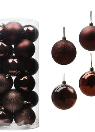 24PCS Palle Di Natale Ornamenti Per L'albero Di Natale Palle Di Natale Appeso Albero Pendenti Home Party Decor 2026 Regalo di Capodanno Noel Navidad - riparo82