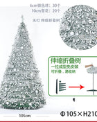 1.5/1.8/2.1M Pieghevole Albero Di Natale Atmosfera Domestica Decorazioni Di Natale Con PVC Floccato Centro Commerciale Ornamento Regali di Capodanno