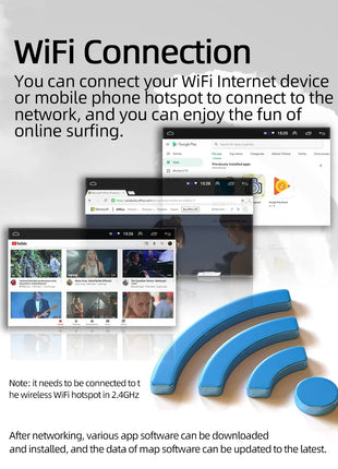 4G+64G Android 14 Car Stereo Video Multimidia Radio Player 10.1 Inch Universal Autoradio GPS Electric Rotatable Touch Screen - Riparo82