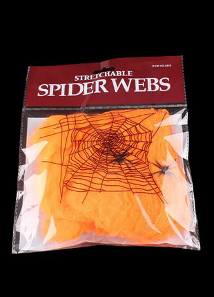 Halloween Decoration Spider Web,Artificial Spider Web,Stretchy Cobweb With Spider,Horror Gothic Haunted House Home Decor - Riparo82