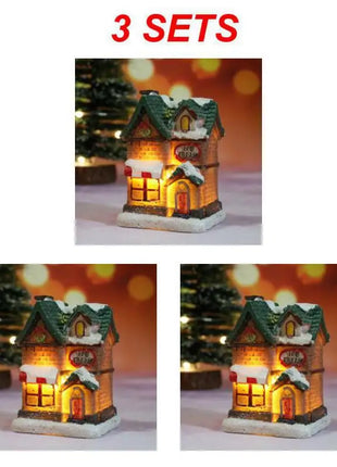 Christmas Light House Village decorazioni natalizie per la casa regali di Natale ornamenti natalizi capodanno 2024 Natale Navidad Noel